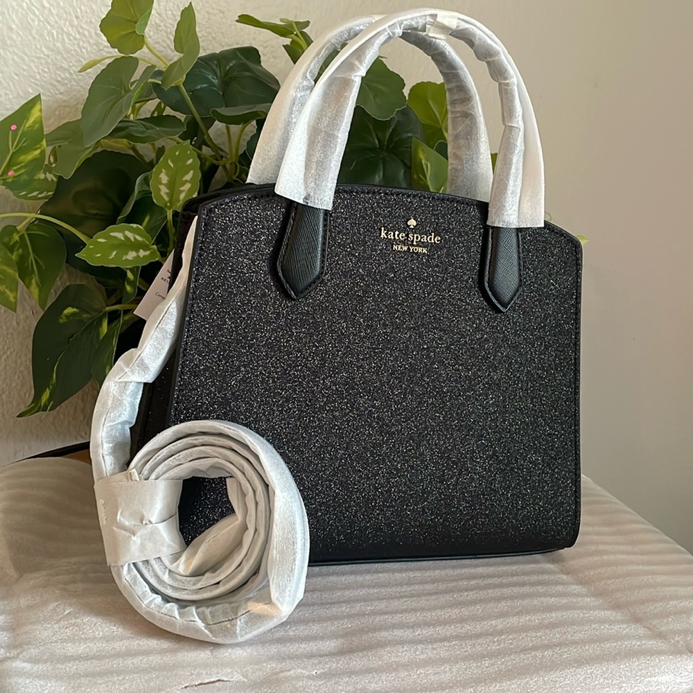 NEW, GLITTER TINSEL SATCHEL BAG - Picture 4 of 15